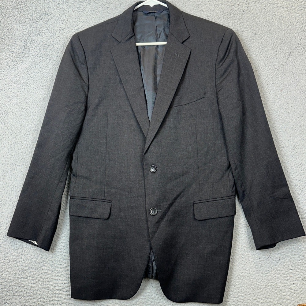 Brooks Brothers Wool Blazer Mens 40R Fitzgerald 1818 Estrato Grey Trabaldo Togna